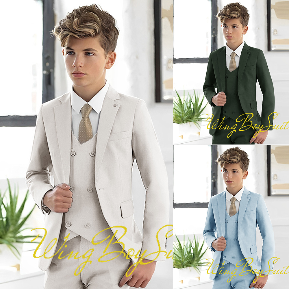Yours Clothing Summer Jackets - Ivory Boys Suit 3 Piece Jacket