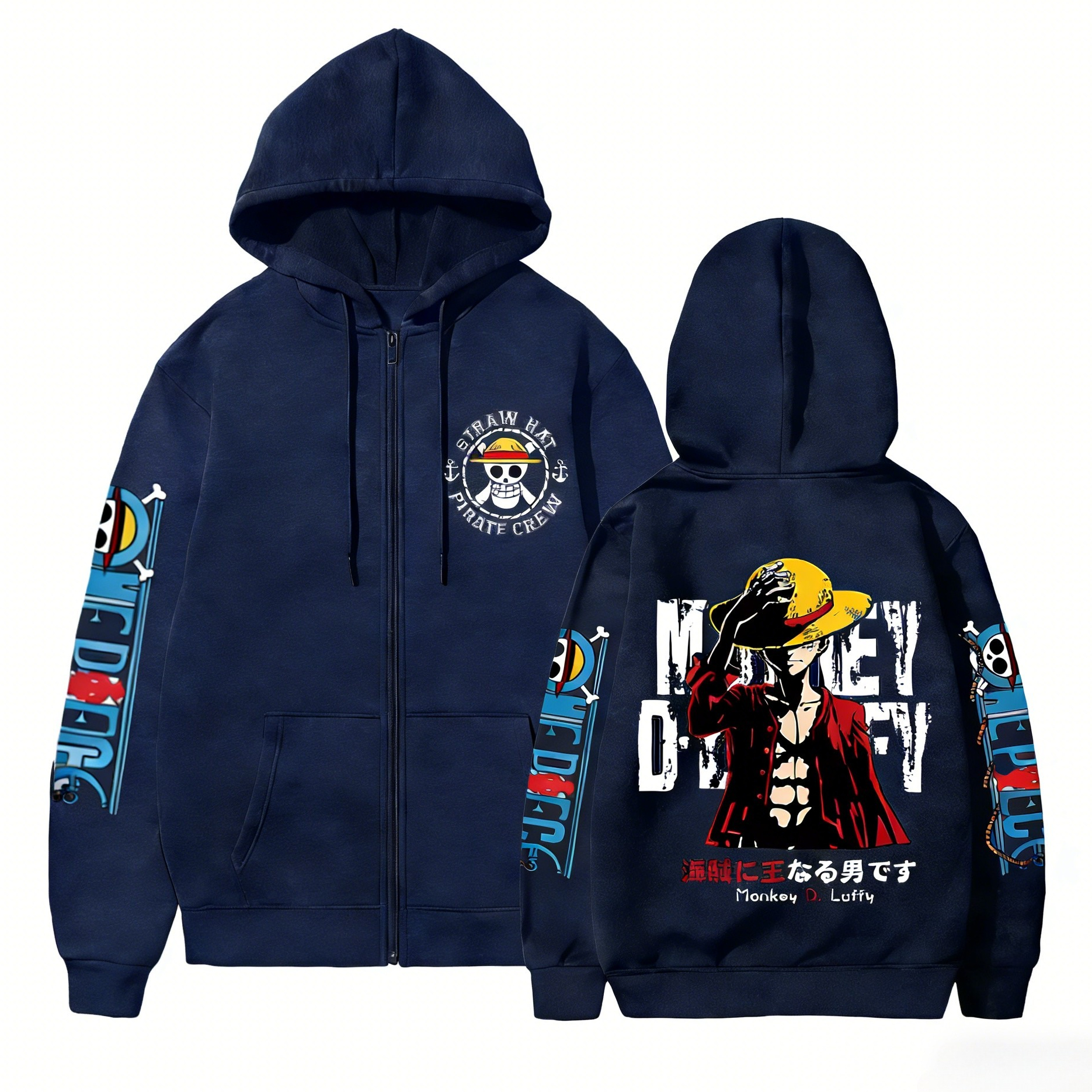 Crew Clothing Summer Jacket - One Piece Anime Straw Hat Pirate