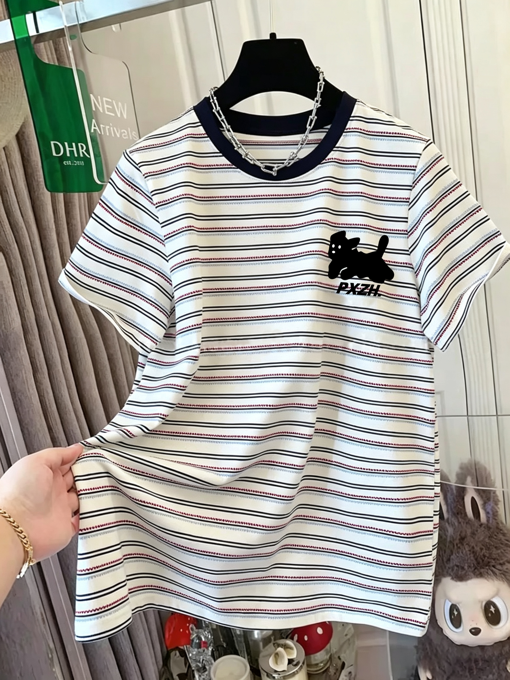 Unisex Pure Cotton Striped Sho - Summer Clothing Outlet recension och pris