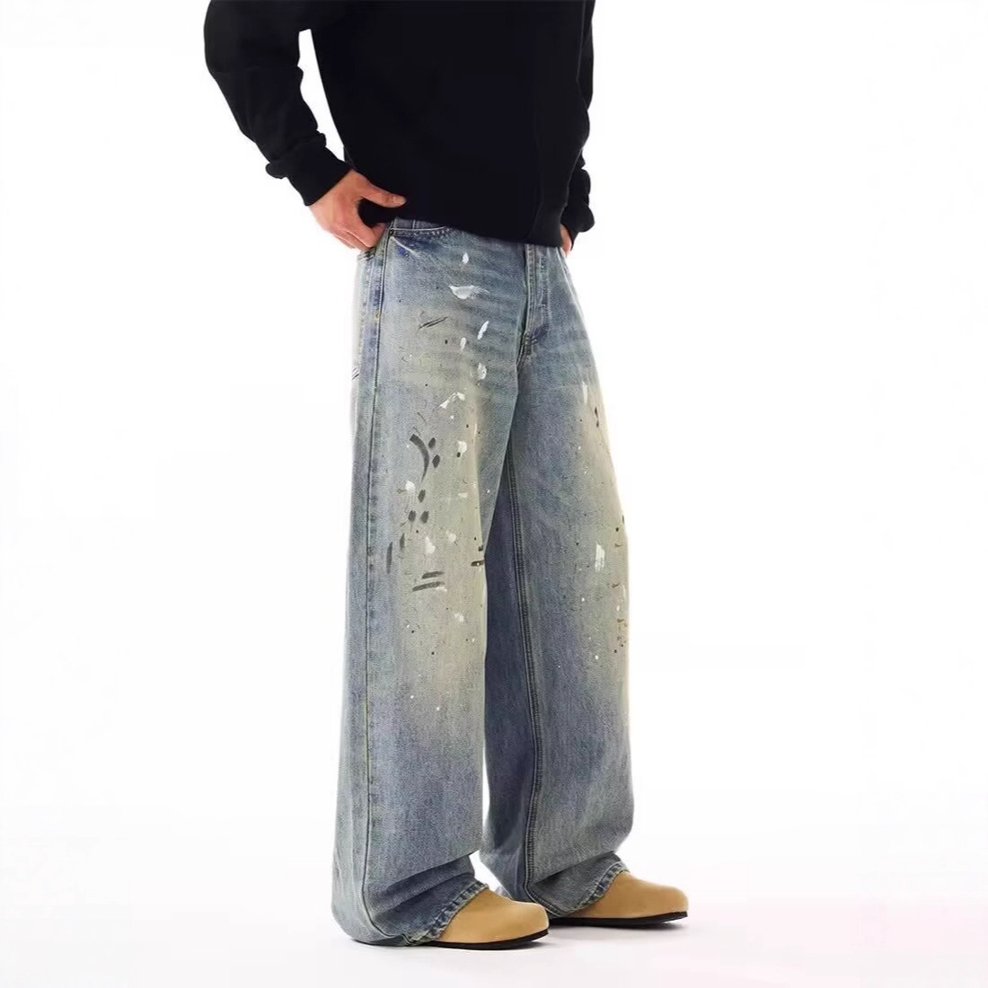 Men Straight Jeans Drip Denim  - Summer Clothing Drip recension och pris