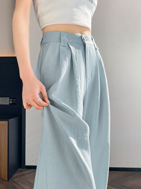 High Waist Linen Wide Leg Pant - Summer Clothing Outlet recension och pris