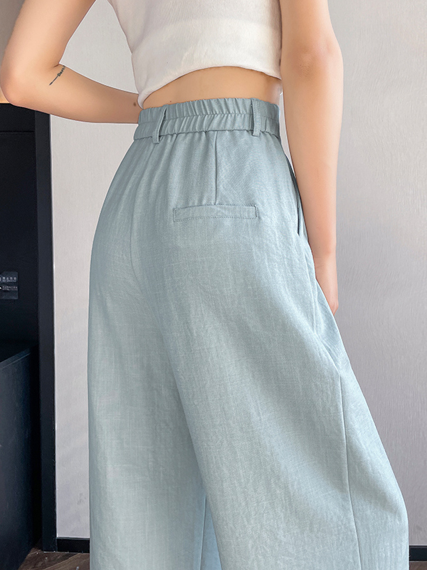 High Waist Linen Wide Leg Pant - Summer Clothing Outlet recension och pris