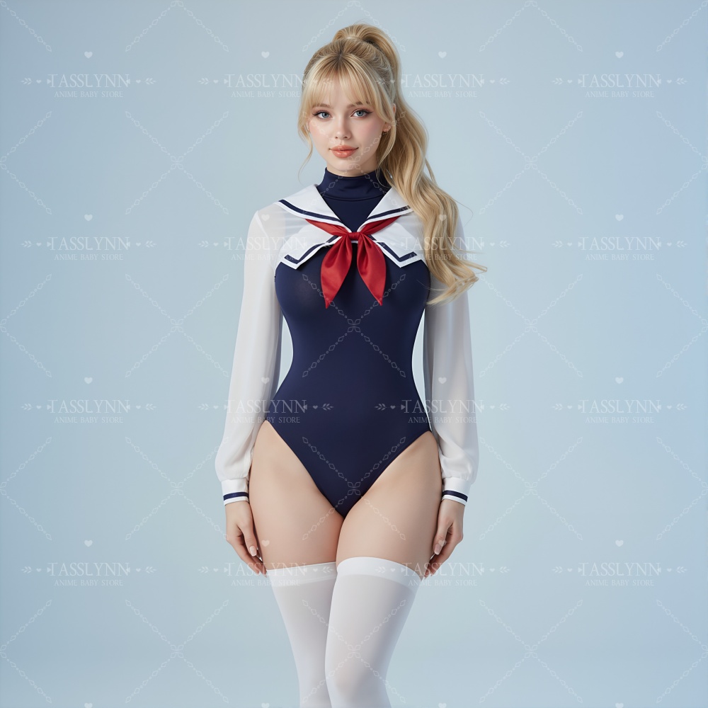 Japanese Sailor Swimsuit Women - Swimsuit One Piece recension och pris