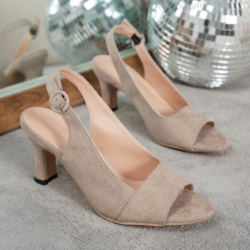 Size 35-43 Women's High Heel S - Summer Clothing Fabric recension och pris