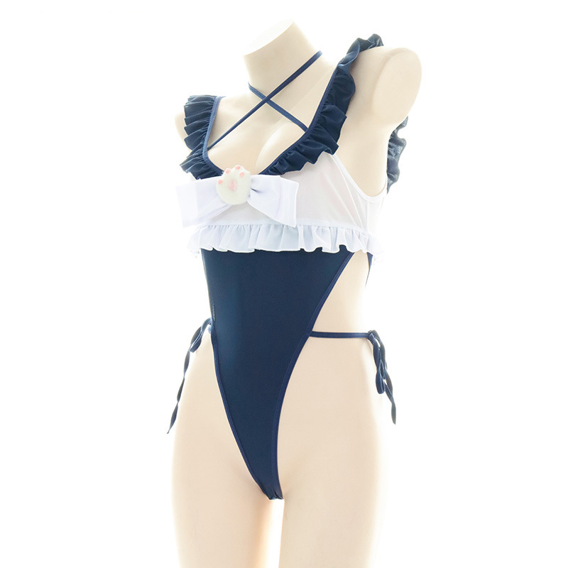 Cute Ruffled Edge One Piece Sw - Swimsuit One Piece recension och pris