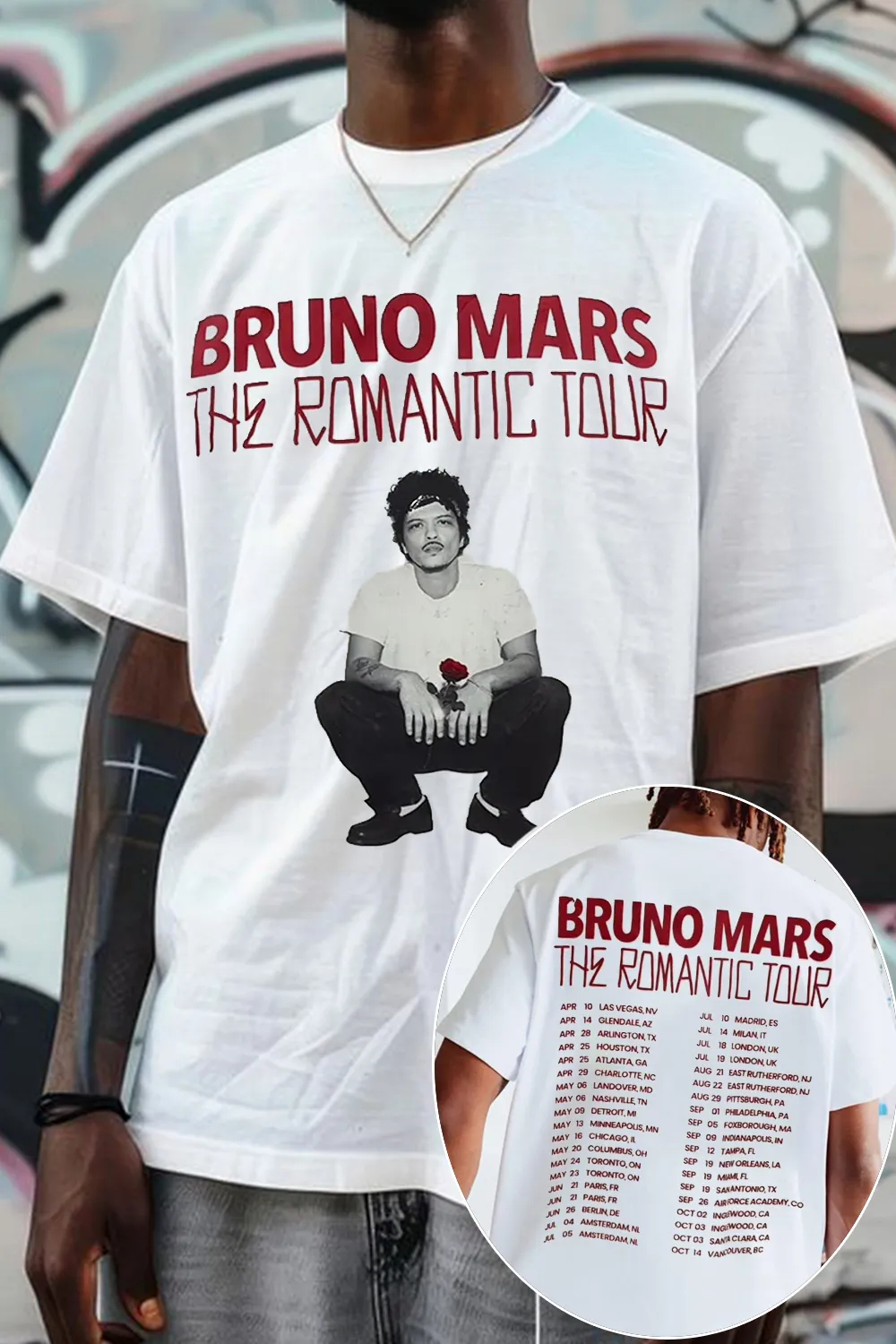2026 Bruno Mars Graphic Shirt  - Summer Clothing Trends For Men 2026 recension och pris