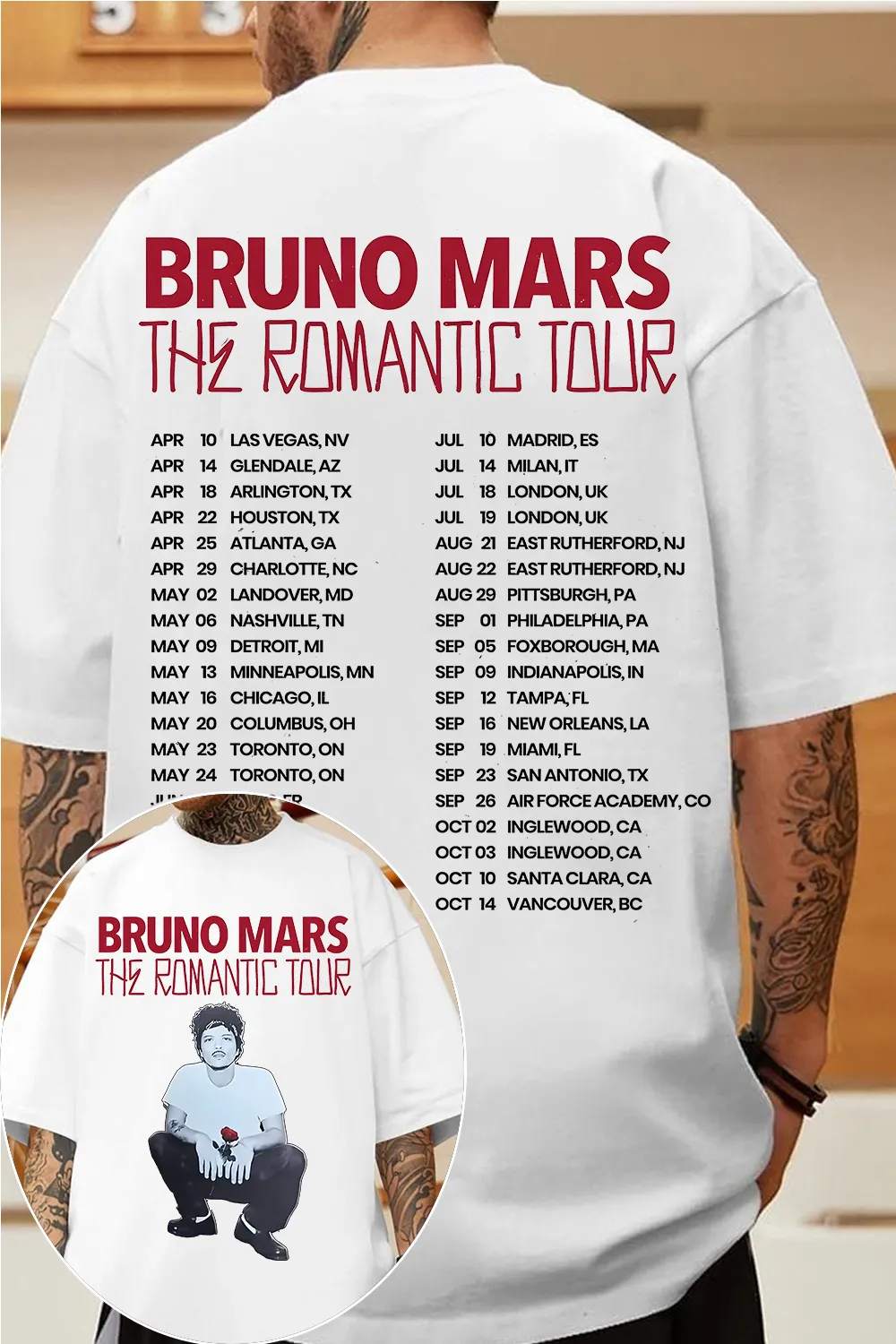 2026 Bruno Mars Graphic Shirt  - Summer Clothing Trends For Men 2026 recension och pris