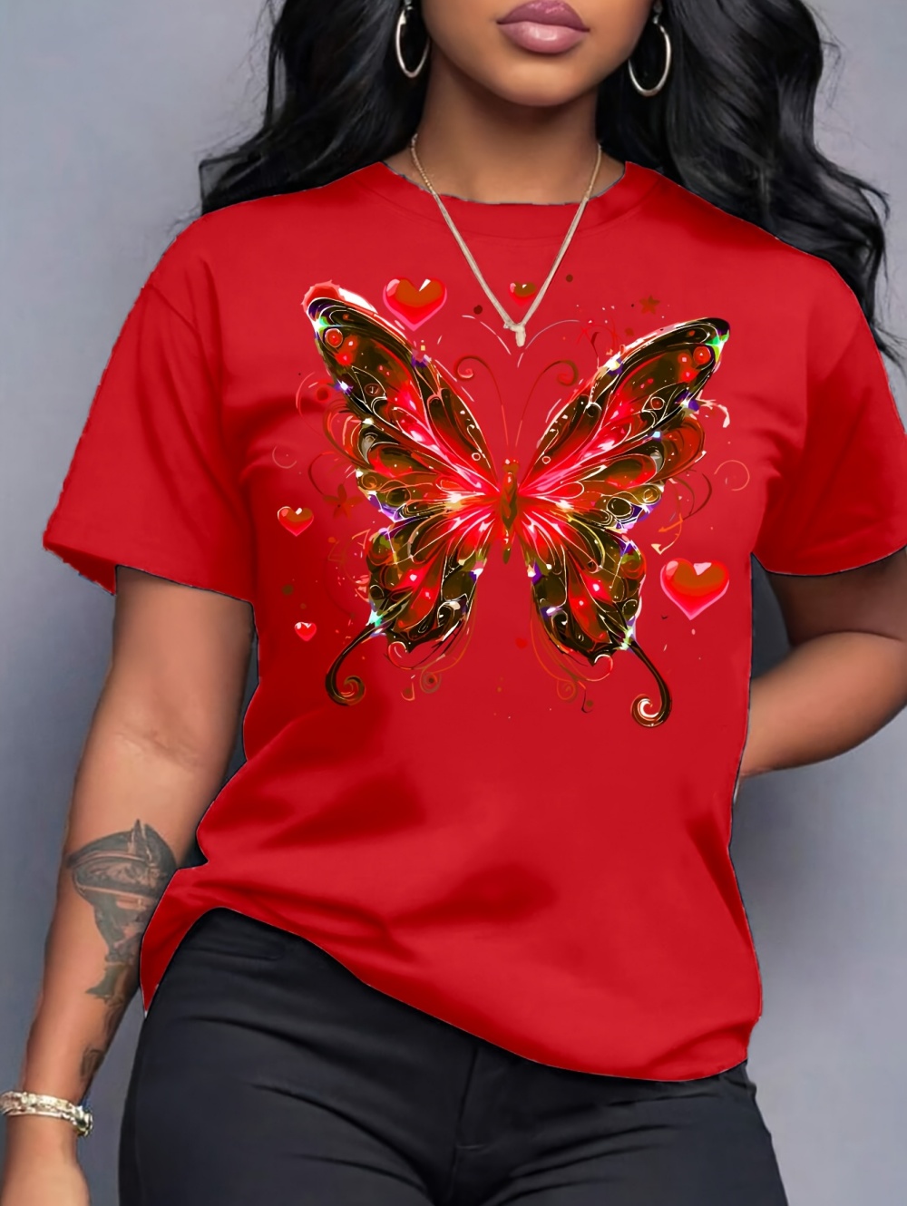 Vintage Butterfly and Flower F - Summer Holiday Clothing Women recension och pris