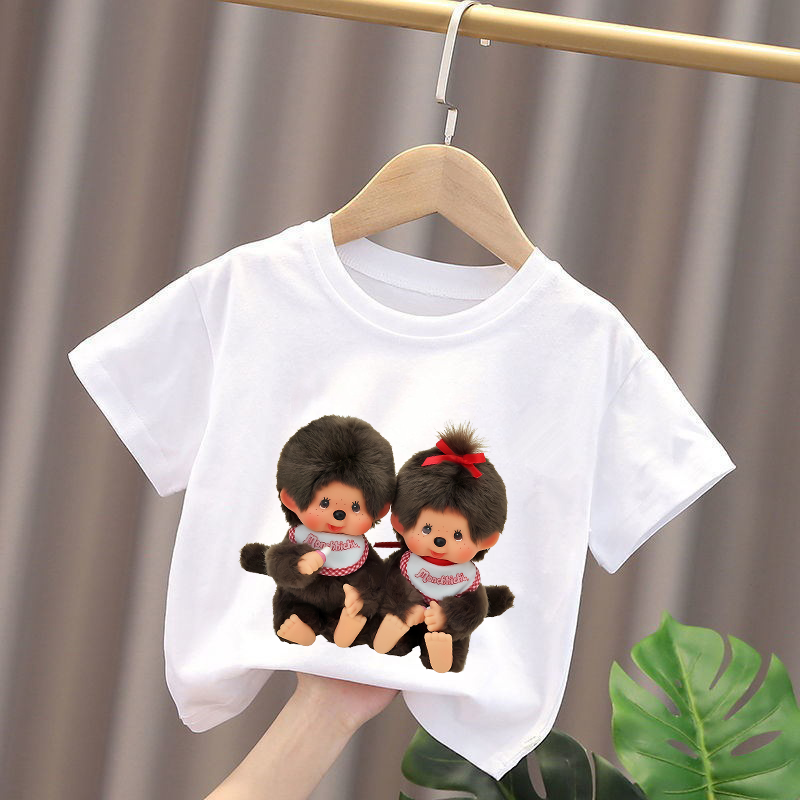 Monchhichi Kids T-shirts Anime - Summer Clothing Boys recension och pris