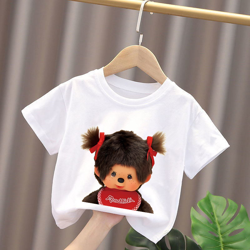 Monchhichi Kids T-shirts Anime - Summer Clothing Boys recension och pris