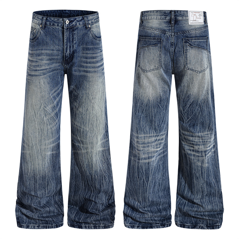 Washed Bootcut Jeans For Man S - Summer Clothing Drip recension och pris