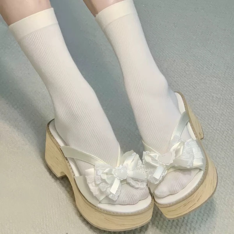 Sweet Bow Wood Grain Thick Bot - Summer Clothing Fabric recension och pris