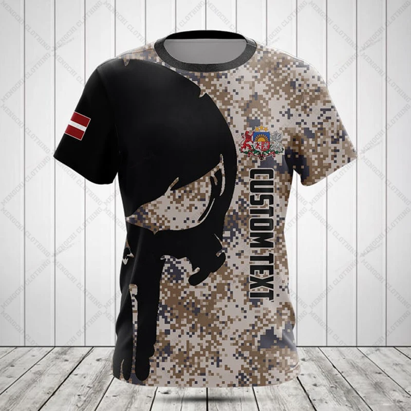 Custom Name Latvia Camouflage  - Summer Clothing Boys recension och pris
