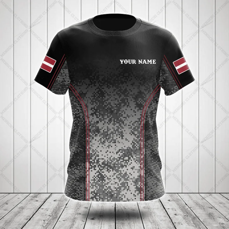 Custom Name Latvia Camouflage  - Summer Clothing Boys recension och pris
