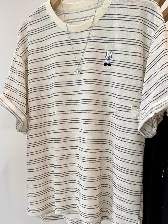 Unisex Pure Cotton Striped Sho - Summer Clothing Outlet recension och pris