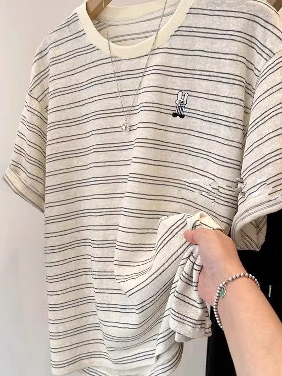 Unisex Pure Cotton Striped Sho - Summer Clothing Outlet recension och pris