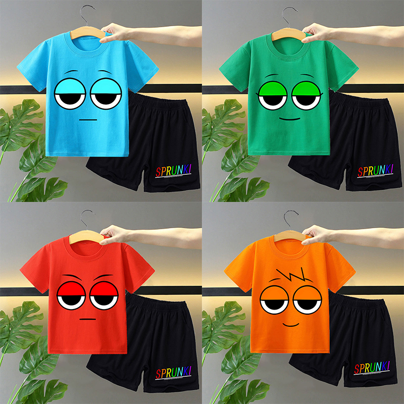 Sprunki 2pcs T-shirt and Short - Summer Clothing Boys recension och pris