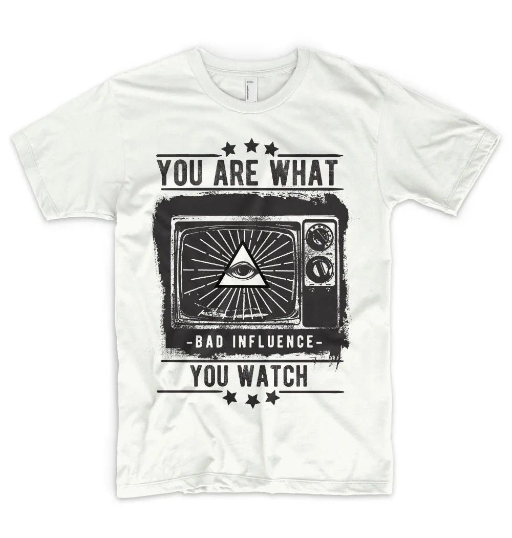 Illuminati T Shirt Mind Contro - Summer Clothing Brands Men recension och pris