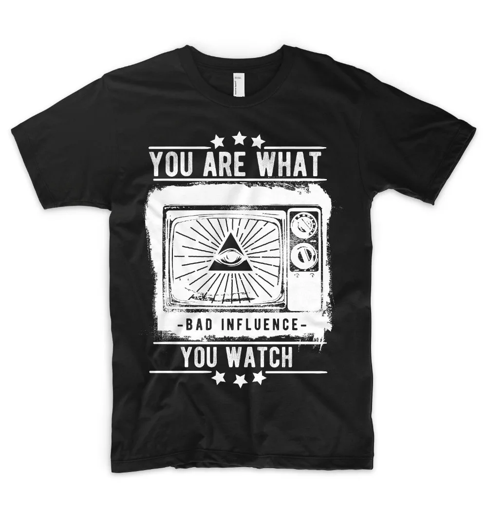 Illuminati T Shirt Mind Contro - Summer Clothing Brands Men recension och pris