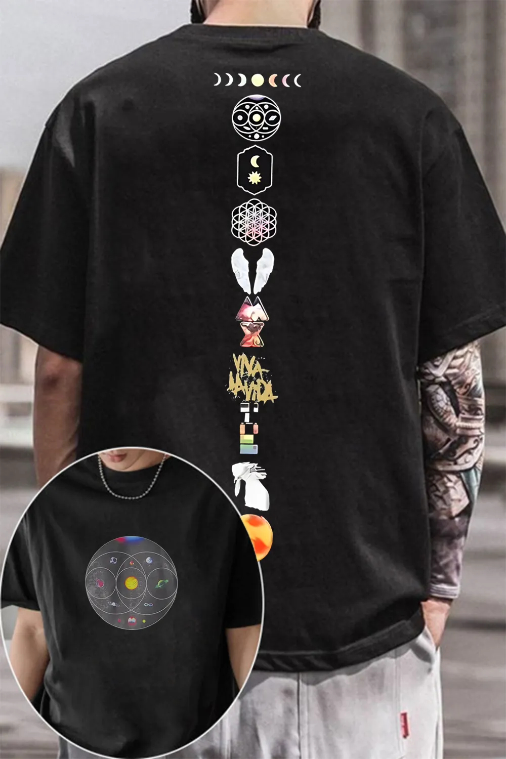 Uk Band Cold-plays TShirt Mens - Summer Clothing Women Uk recension och pris
