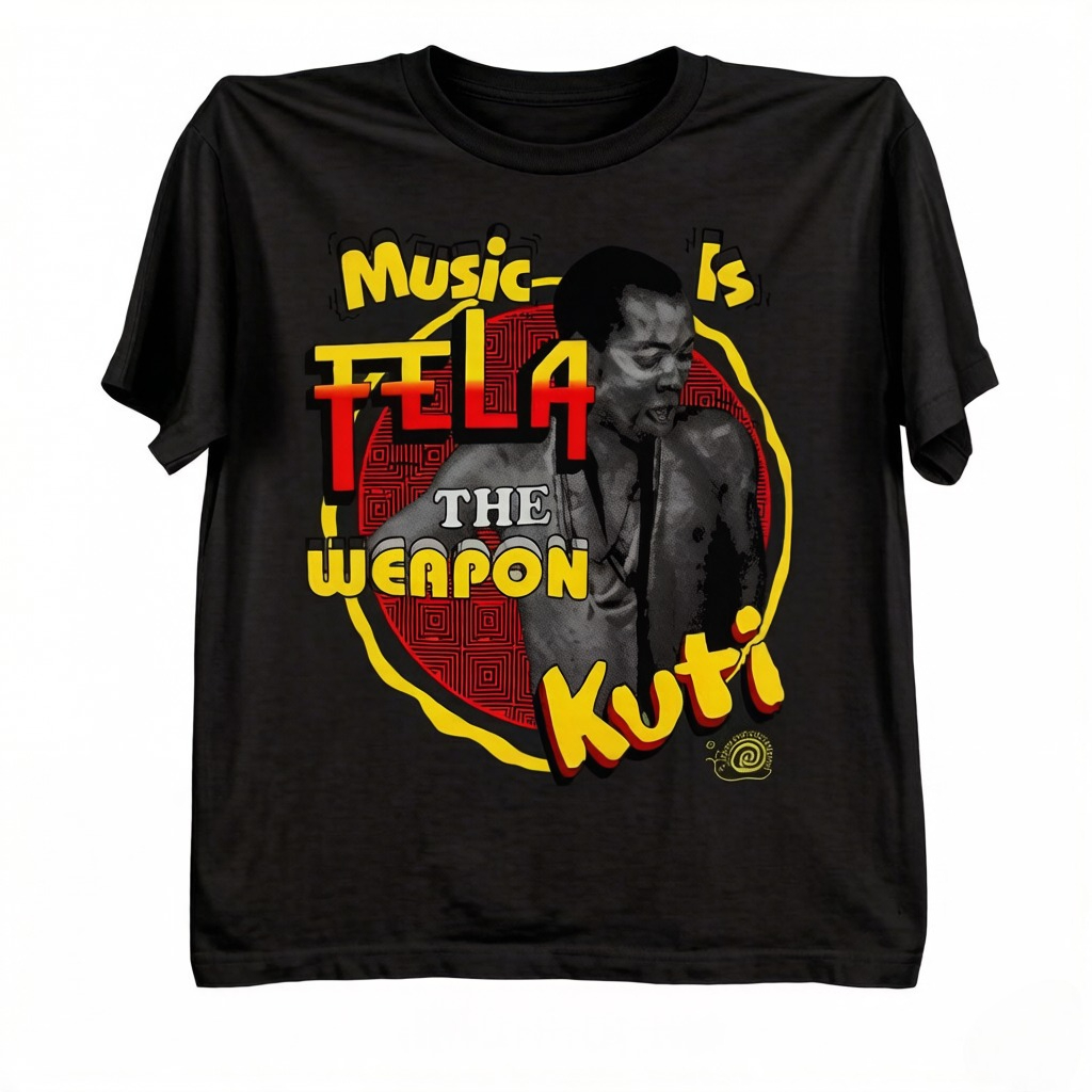 Fela Kuti WHITE T Shirt Short  - Summer Clothing Drip recension och pris