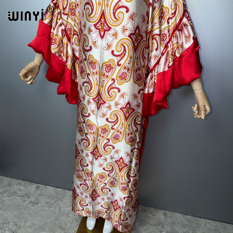 WINYI Retro Kaftan Dress for M - Summer Holiday Clothing Women recension och pris