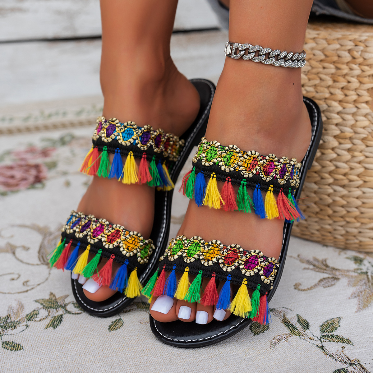 2025 New Women Slippers Casual - Summer Clothing Fabric recension och pris