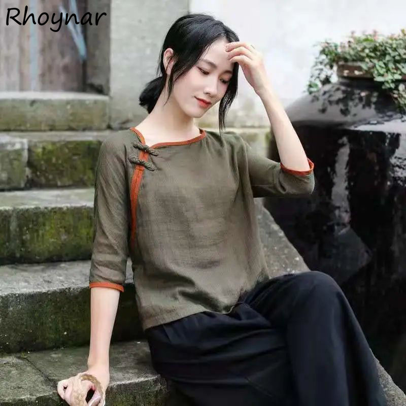 T-shirts Women Chinese Style E - Summer Holiday Clothing Women recension och pris