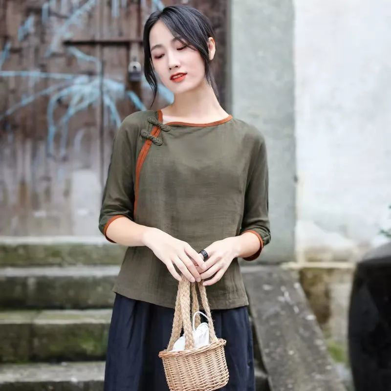 T-shirts Women Chinese Style E - Summer Holiday Clothing Women recension och pris