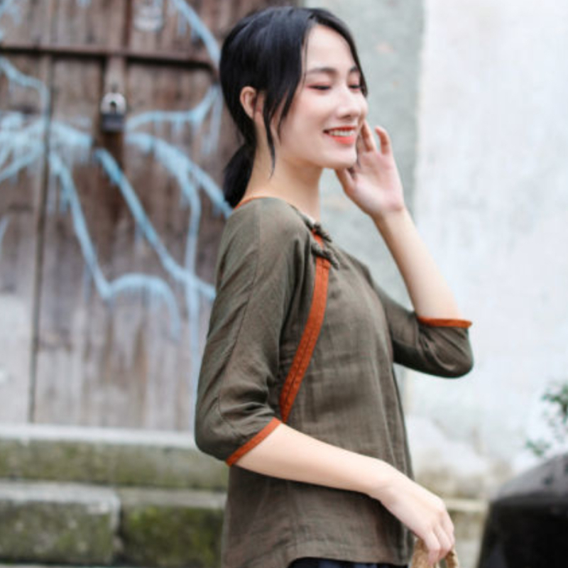 T-shirts Women Chinese Style E - Summer Holiday Clothing Women recension och pris