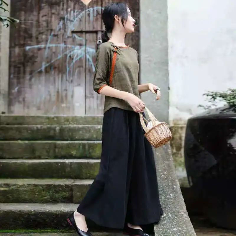 T-shirts Women Chinese Style E - Summer Holiday Clothing Women recension och pris