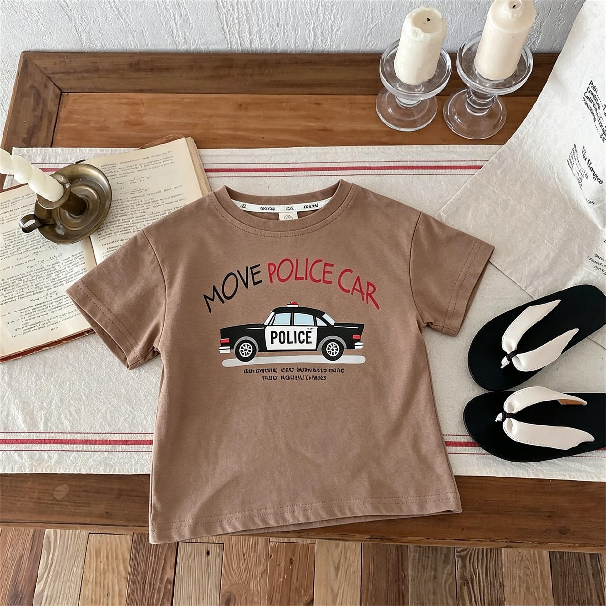 Printed Car Boys Girls T-shirt - Summer Clothing Boutiques recension och pris