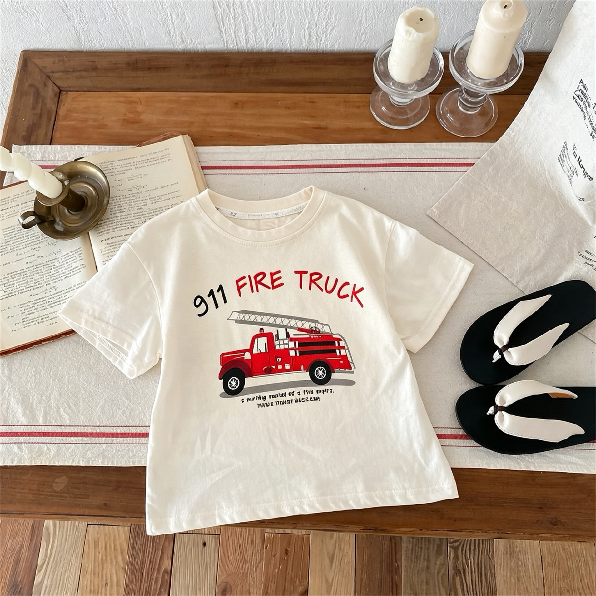 Printed Car Boys Girls T-shirt - Summer Clothing Boutiques recension och pris