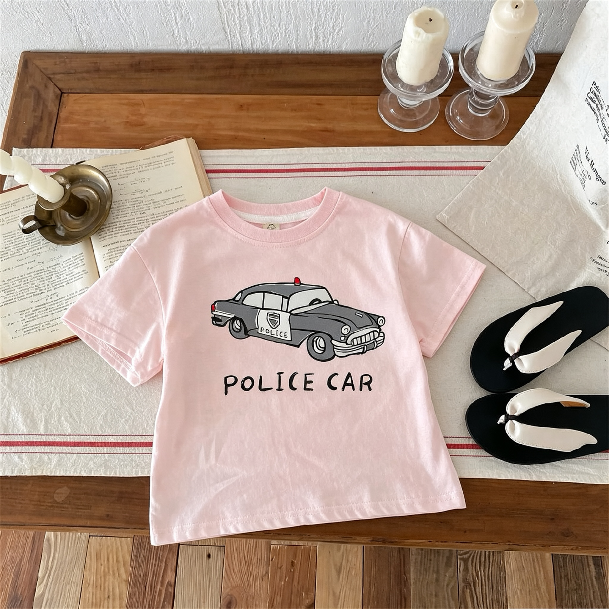 Printed Car Boys Girls T-shirt - Summer Clothing Boutiques recension och pris