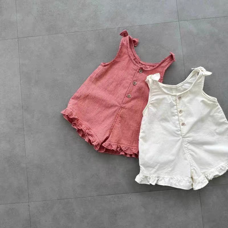 HY2831 Girls Summer Romper wit - Summer Clothing Toddler recension och pris