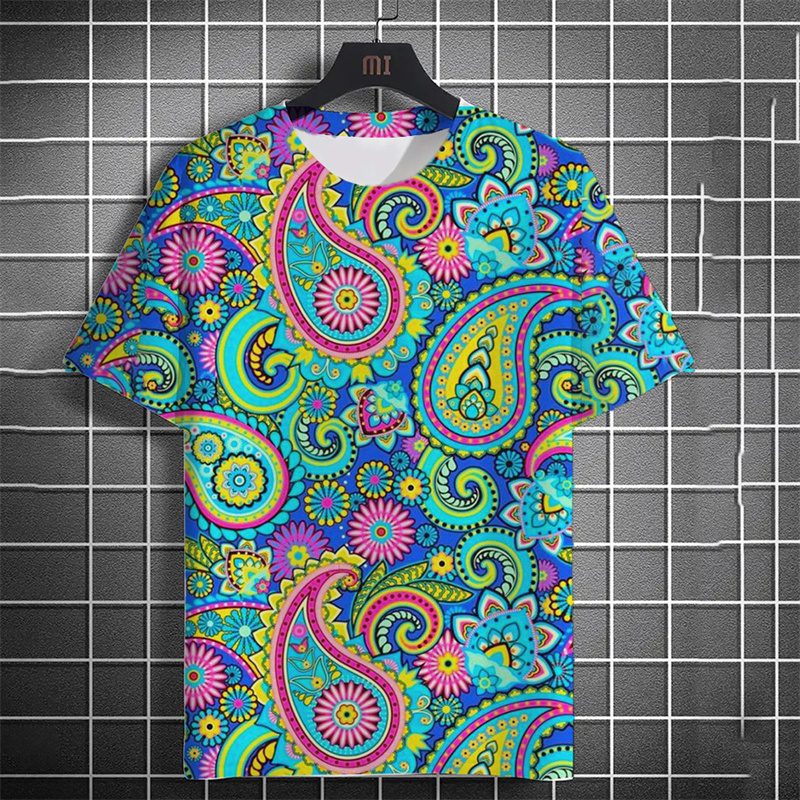3D Print Retro Paisley pattern - Summer Clothing Trends For Men 2026 recension och pris